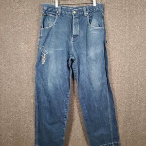 Vintage Y2K Brooklyn Xpress Men's 38x31 Baggy Denim Streetwear Carpenter Jeans